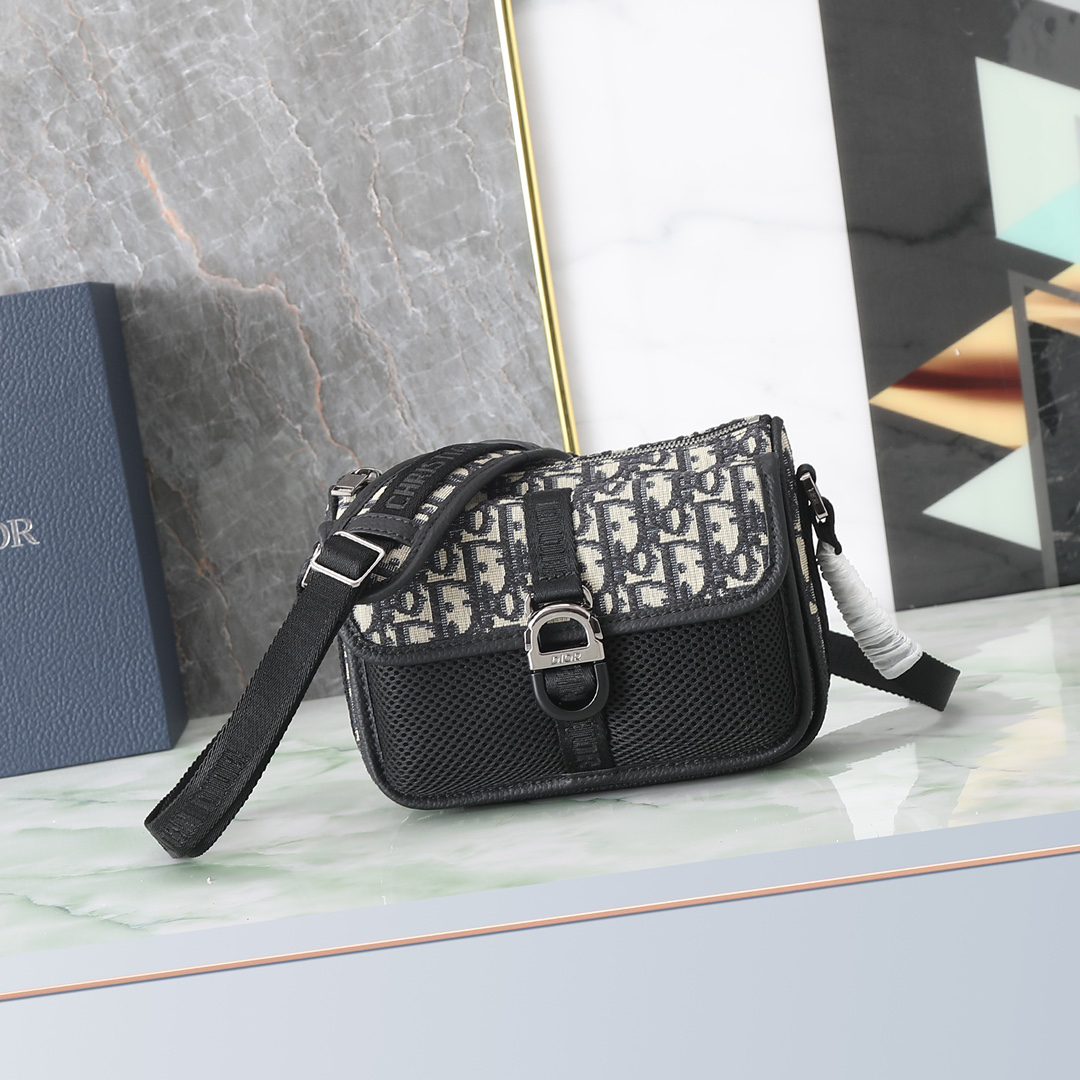 Dior Mini Bag With Logo Adjustable Strap
