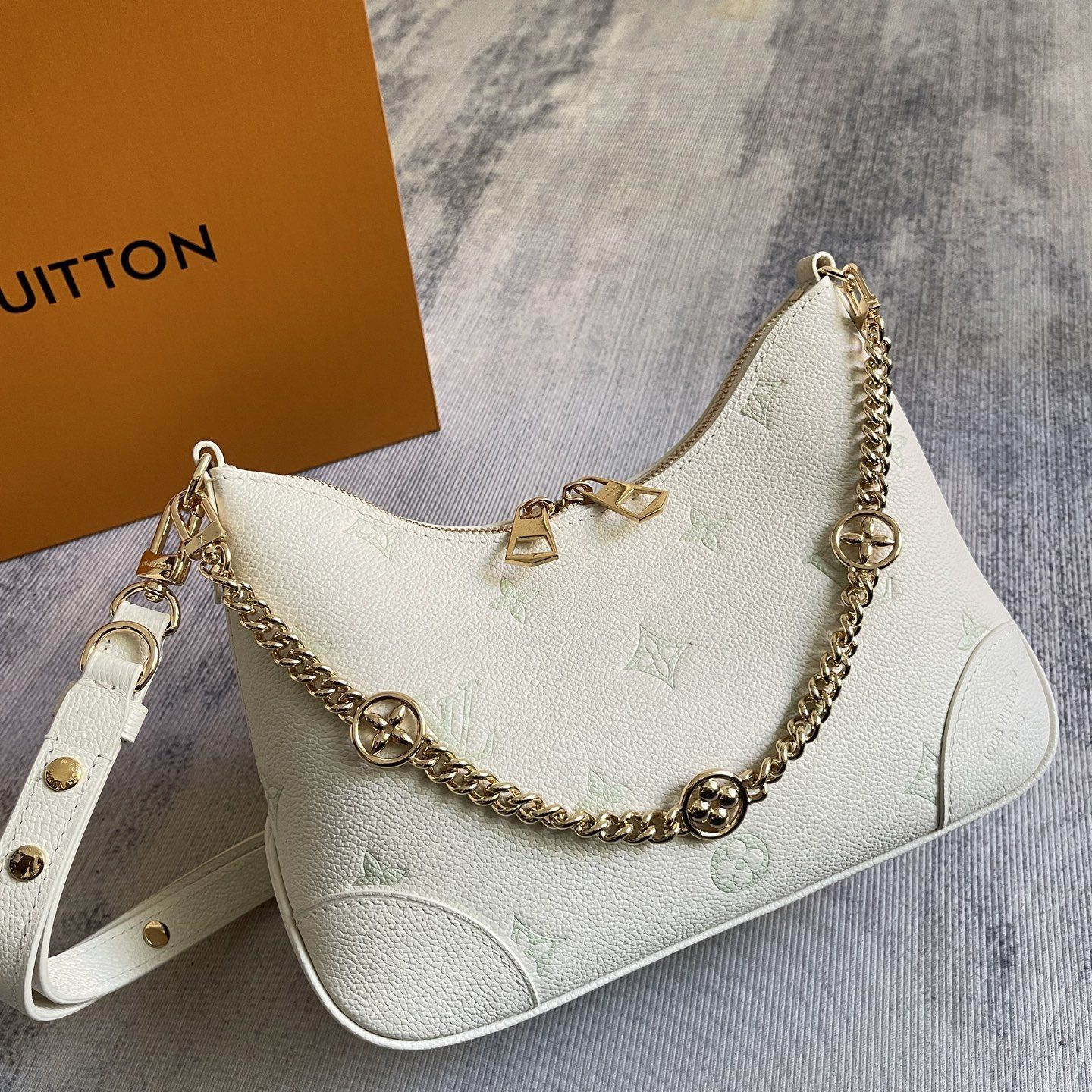 LV 25571 Boulogne Monogram Empreinte Leather Bag