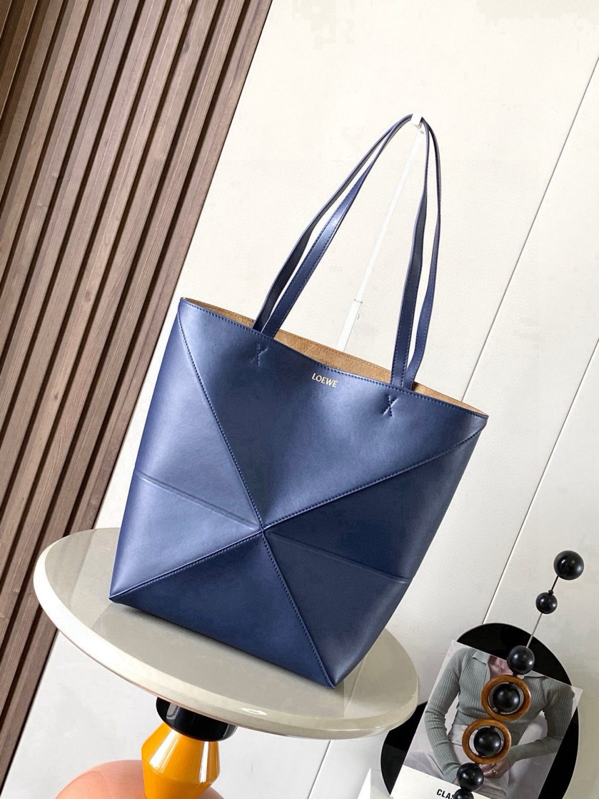 Loewe Puzzle Fold 9029 Shiny Calfskin Geometric Bag