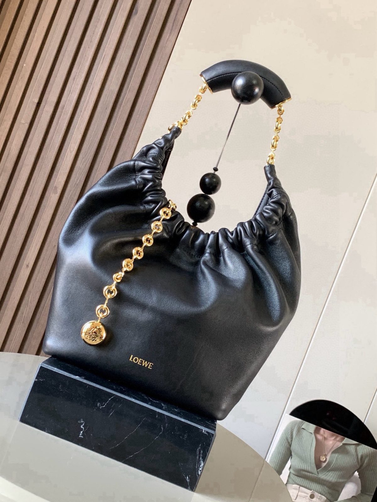 Loewe 9042 Mini Squeeze Bag Napa Sheepskin