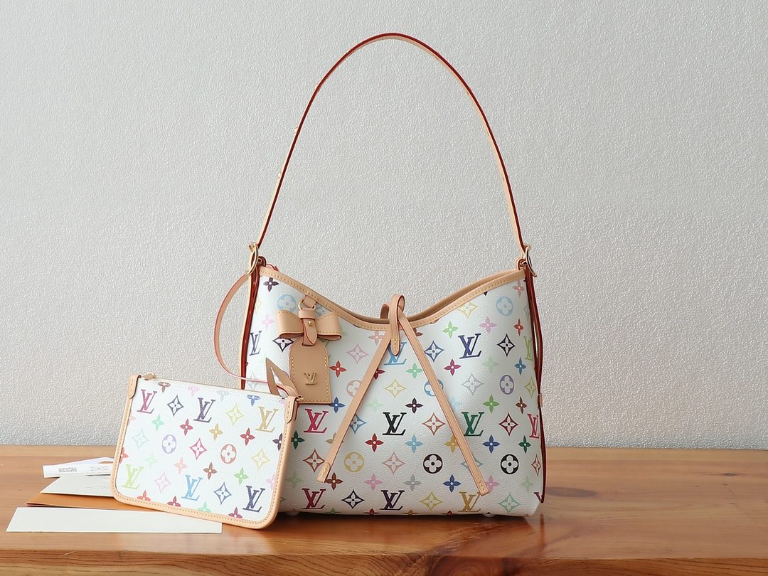 LV CarryAll Small Handbag Murakami Reissue Series