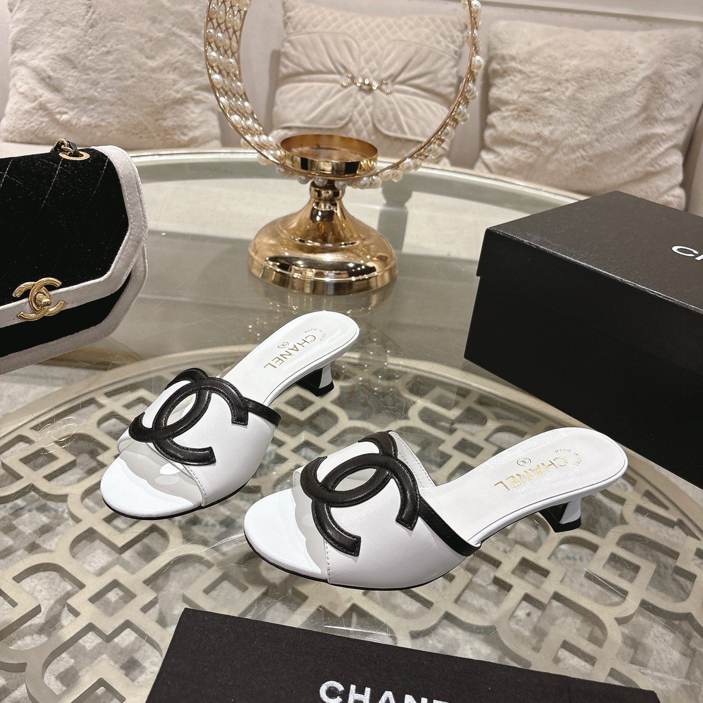 Chanel 26SS Large Hollow Out Slippers shoes