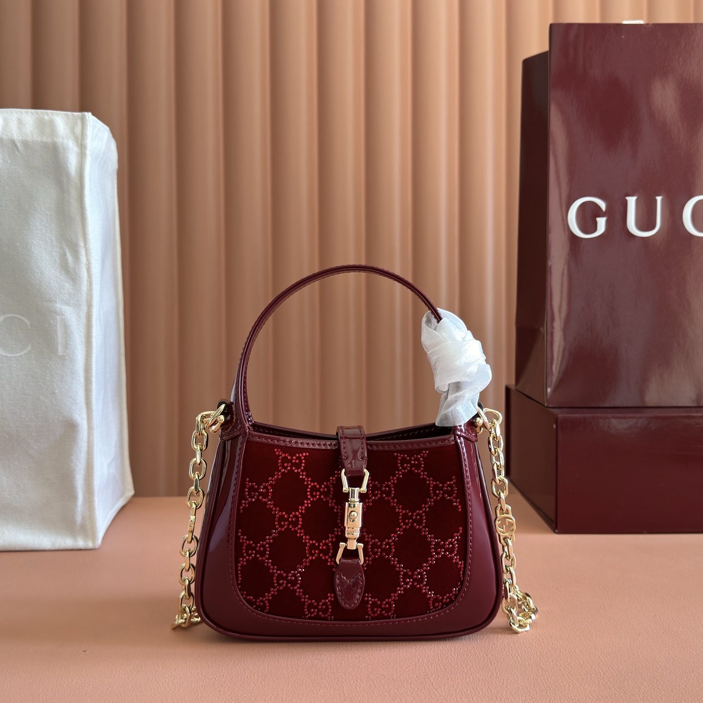 Gucci 836684 Mini Bag Copper Hardware Chain Lambskin Lining