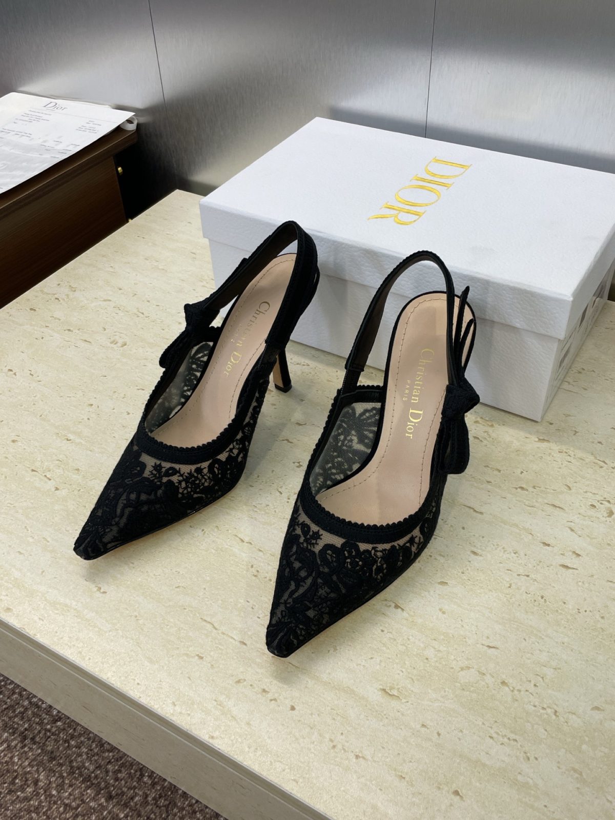 Dior J'ADIOR Oblique Jacquard Backless Sandals