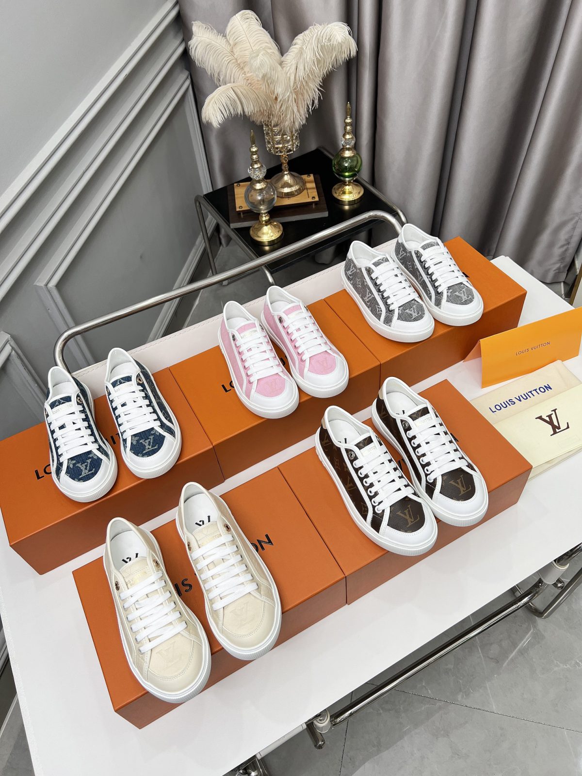 LV Monogram Denim Women's Sneakers
