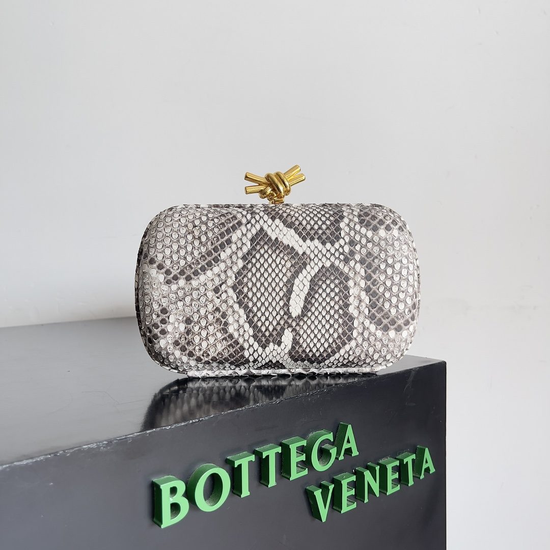 Bottega Veneta Python Skin Evening Bag