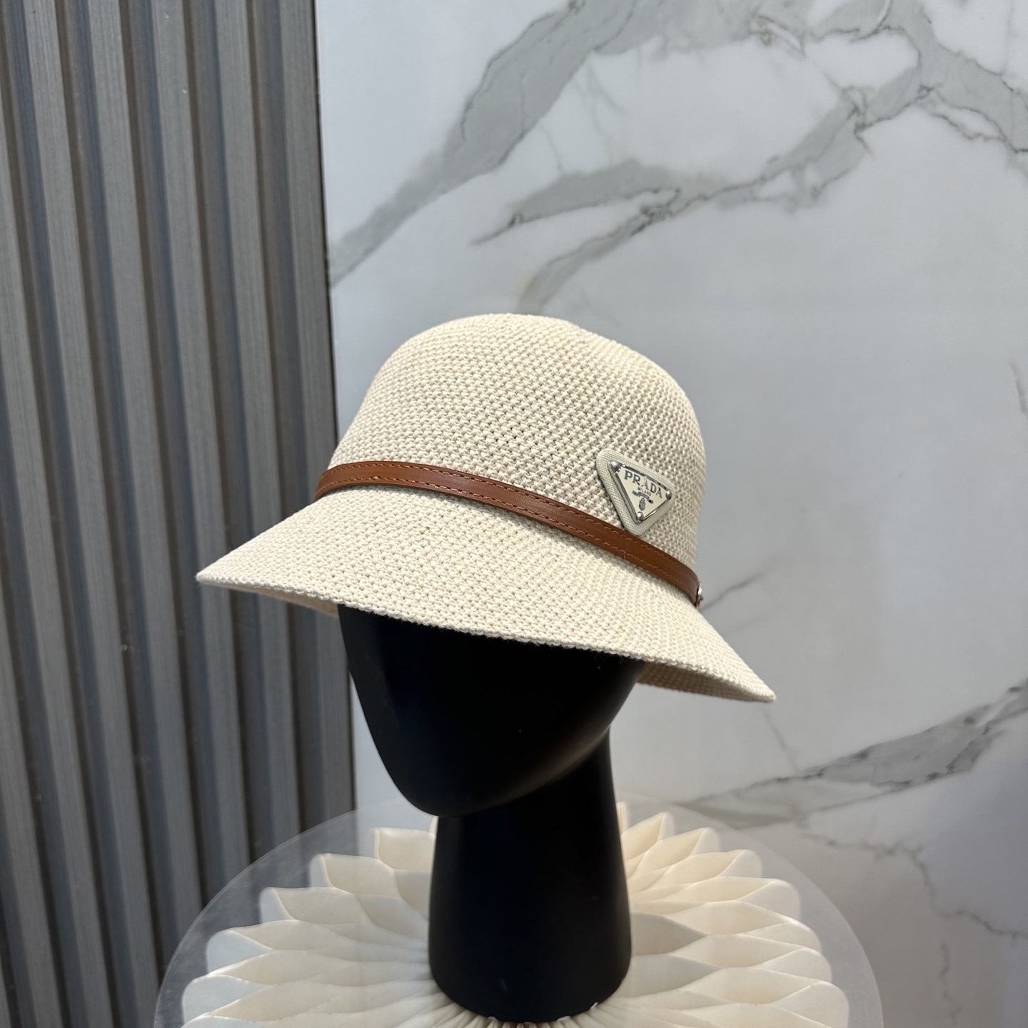 Prada Knitted Bucket Hat