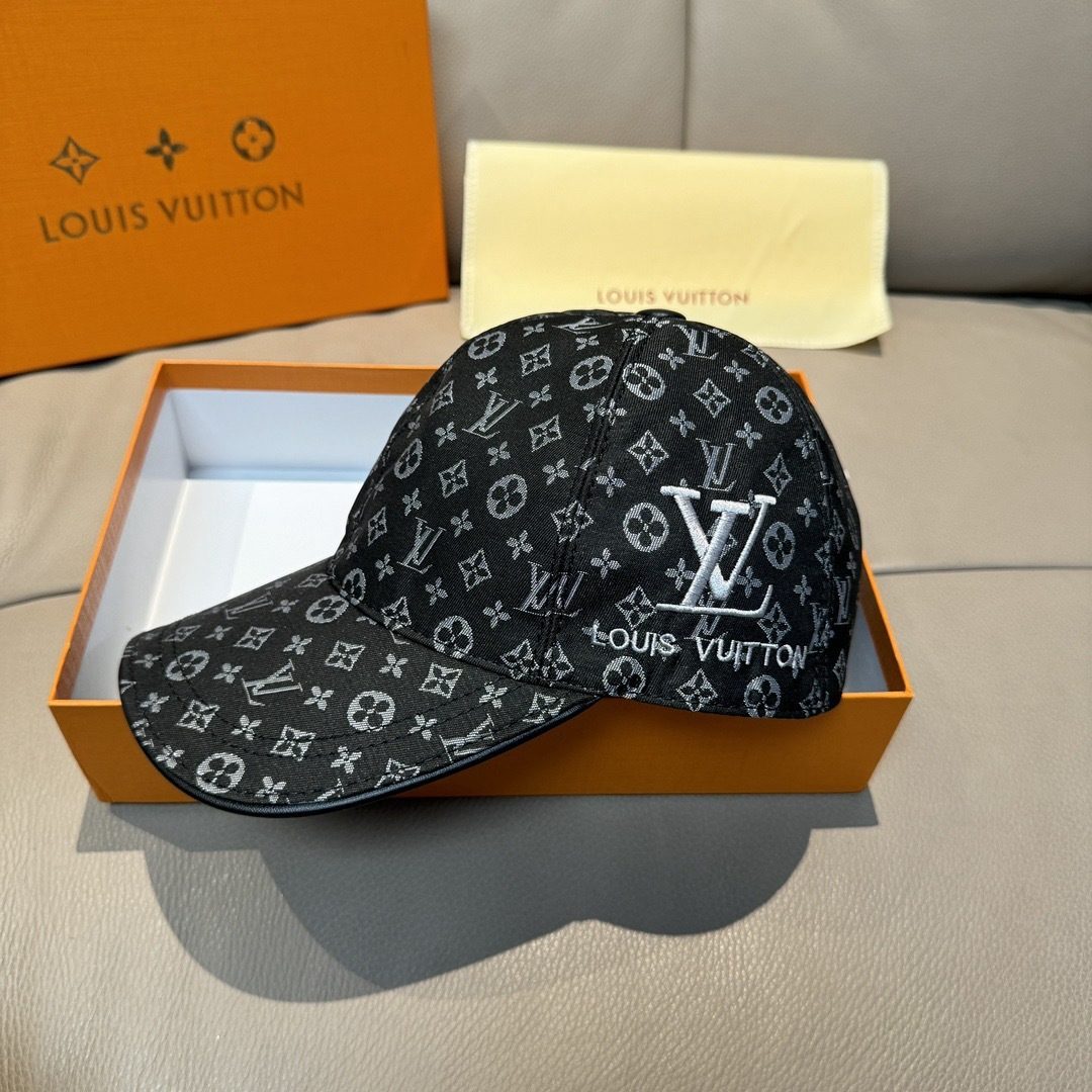LV Monogram Embroidered Baseball Cap