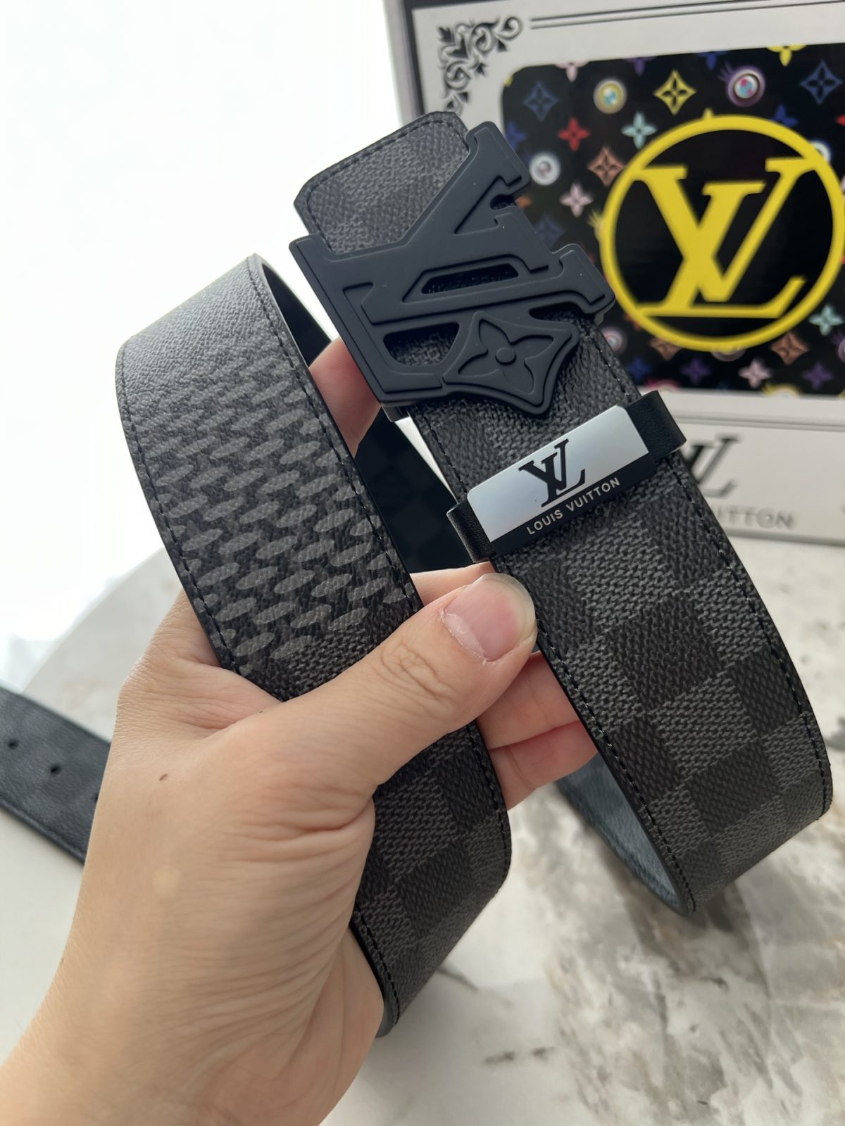 LV Men Belt 3.8cm Width
