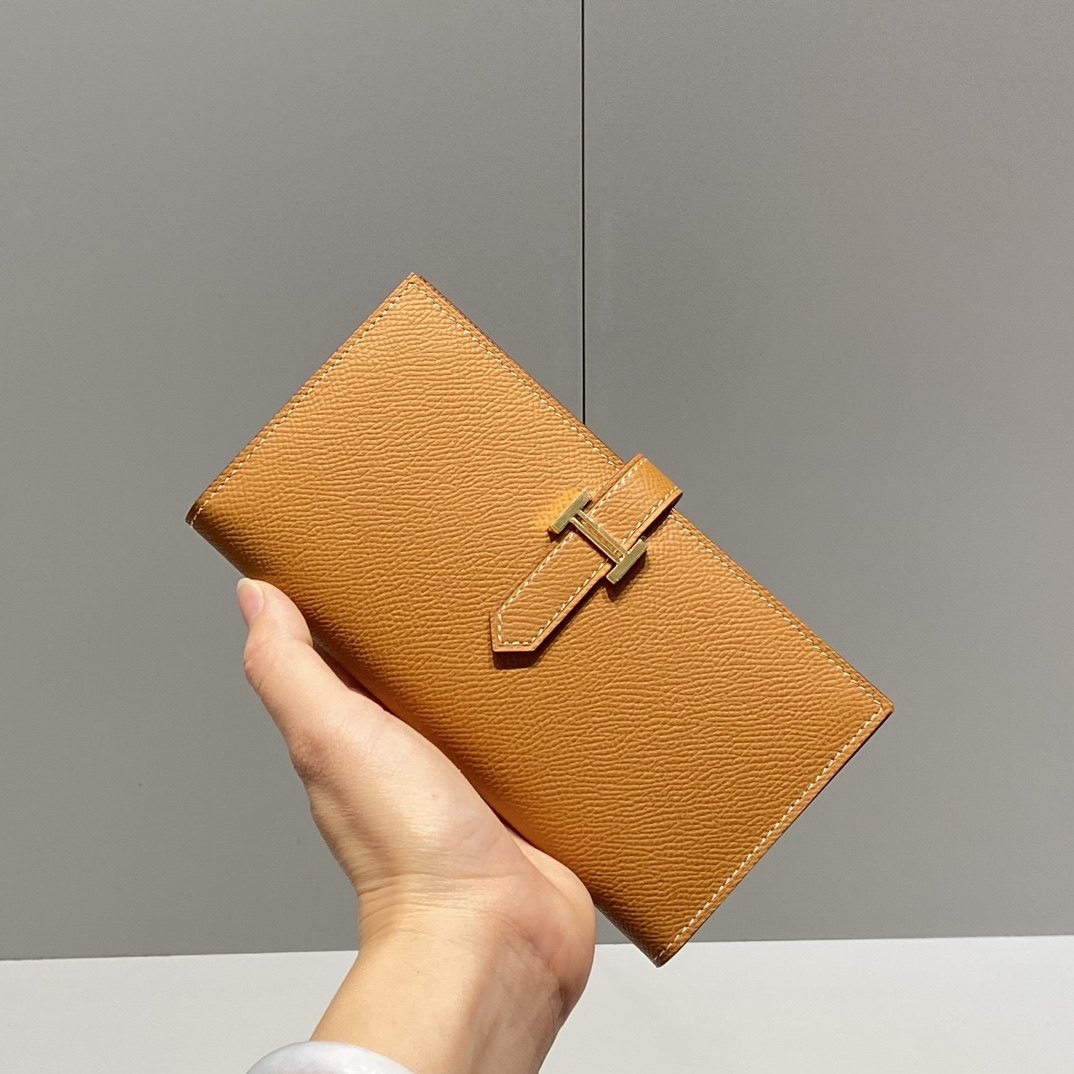 Hermes Epsom Leather Minimalist H Buckle Wallet