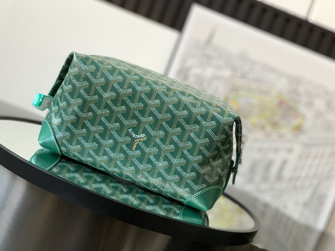 Goyard Boeing 25 Green Toiletry Bag