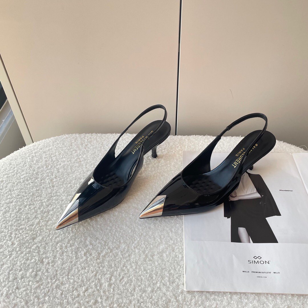 Saint Laurent Pointed Toe High Heel Sandals Women