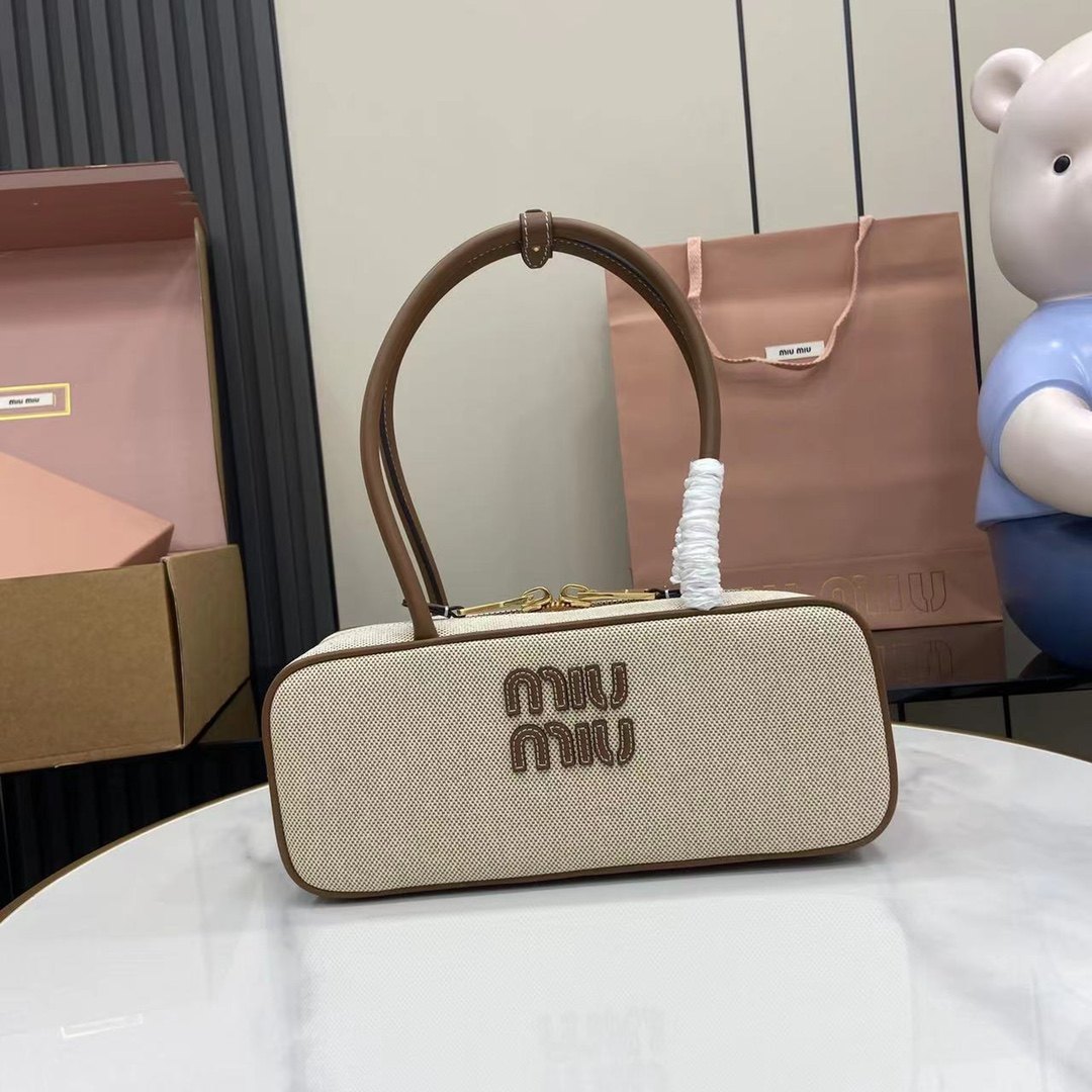 Miu Miu Canvas Bowling Bag