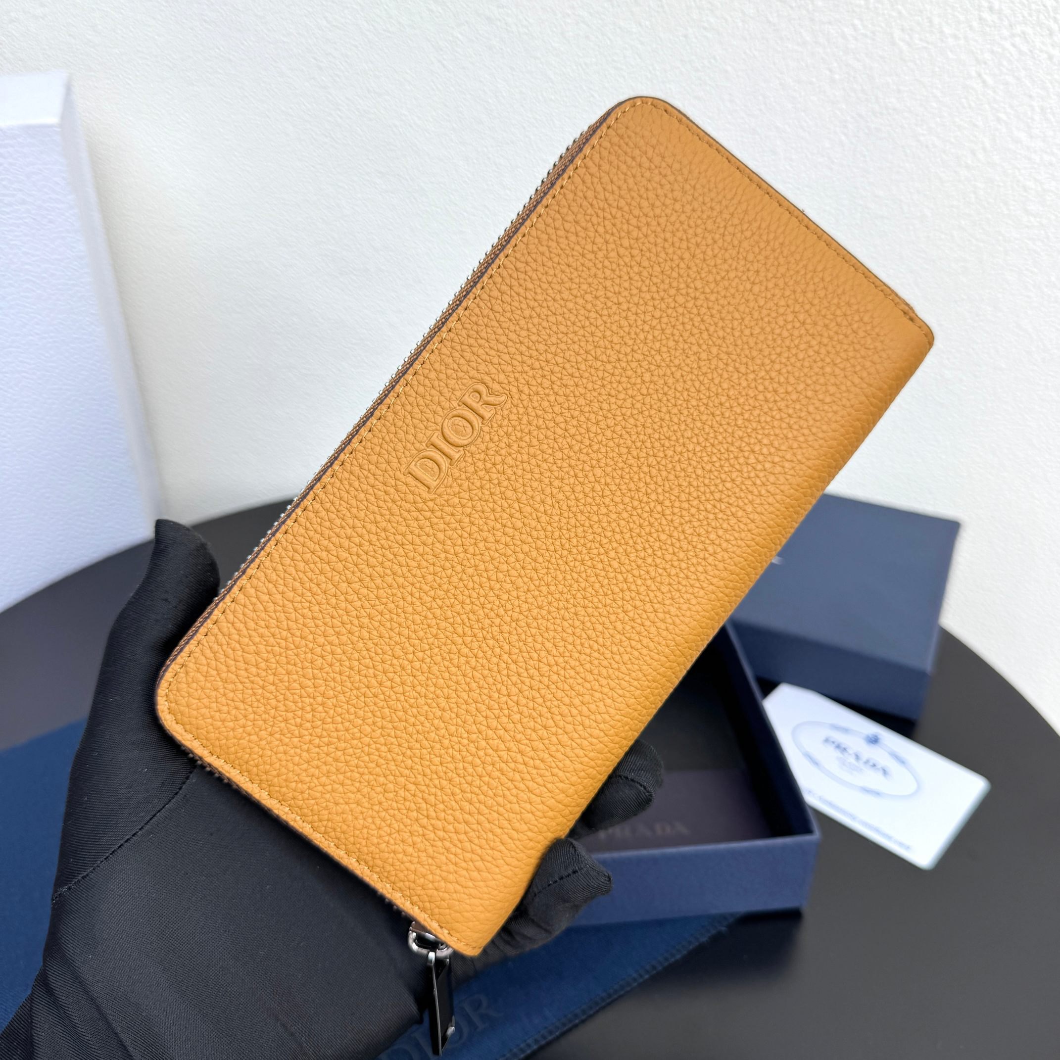 Dior Men's Long Zipped Wallet Card Holder