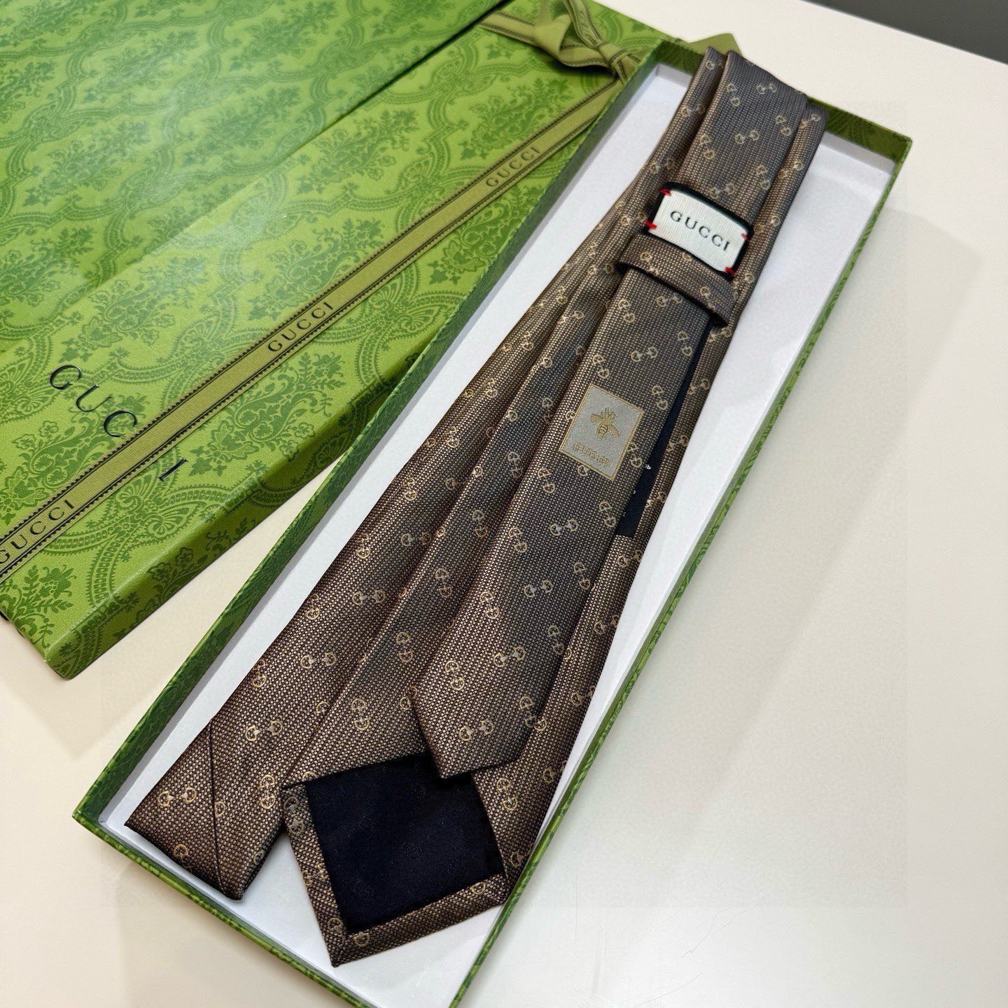 Gucci Men's GG Horsebit Silk Tie