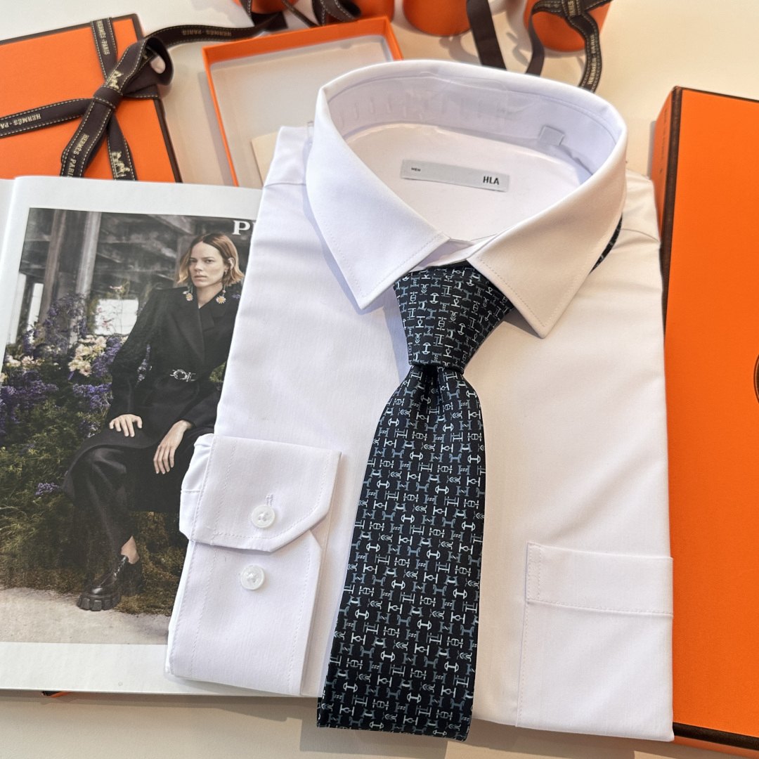 Hermès Men's H Twist Silk Tie