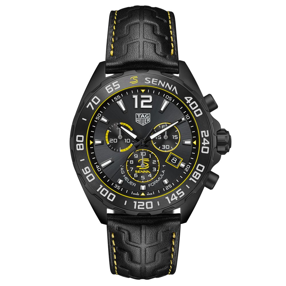 TAG Heuer Formula 1 Senna Special Edition 43mm Grey Dial Quartz Chronograph Gents Watch CAZ101AJ FC6487