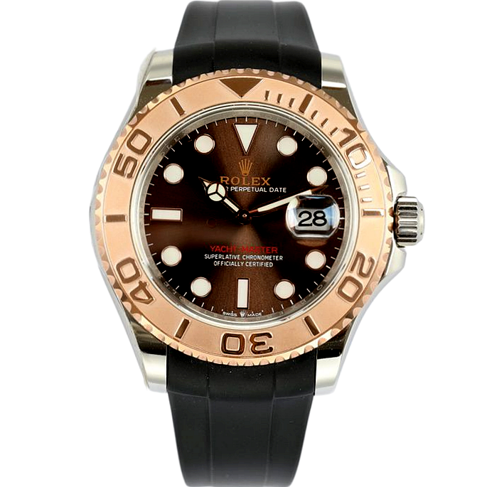 ROLEX Yacht Master 116655 Brown Oysterflex