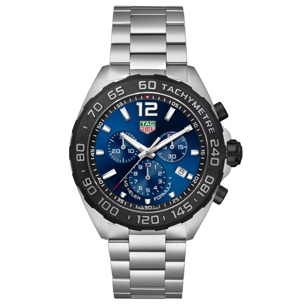 TAG Heuer Formula 1 43mm Blue Dial Quartz Chronograph Gents Watch CAZ101AV BA0842