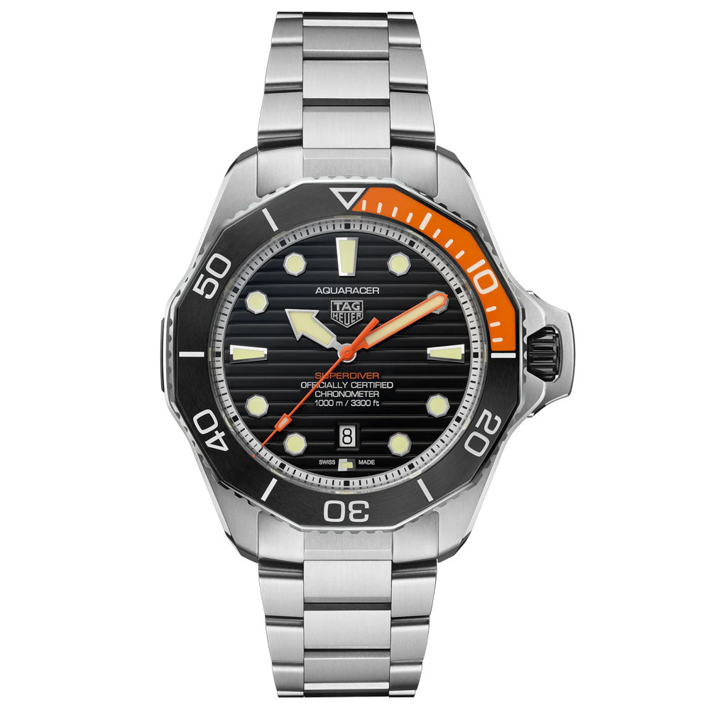TAG Heuer Aquaracer Professional 1000 Superdiver 45mm Black Dial Titanium Automatic Gents Watch WBP5A8A BF0619
