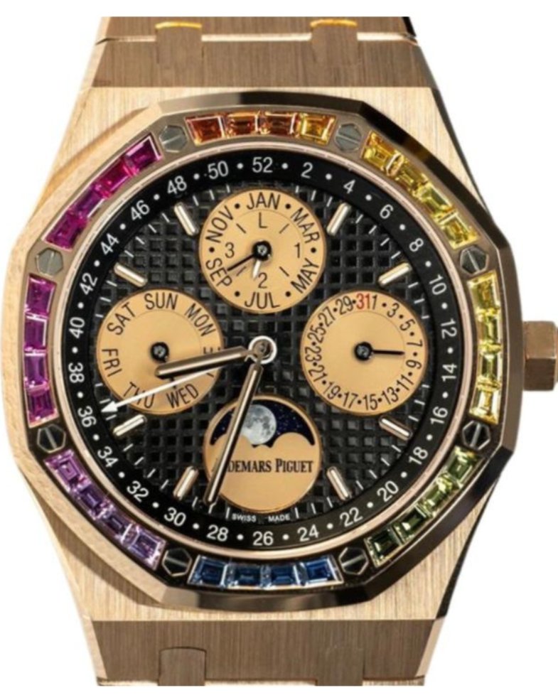 Audemars Piguet ROYAL OAK Perpetual Calendar Rose Gold Rainbow Limited