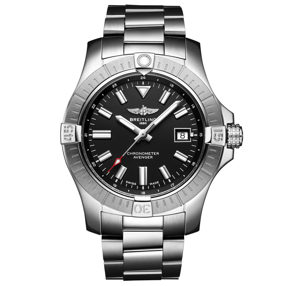 Breitling Avenger 43mm Black Dial Automatic Gents Watch A17318101B1A1