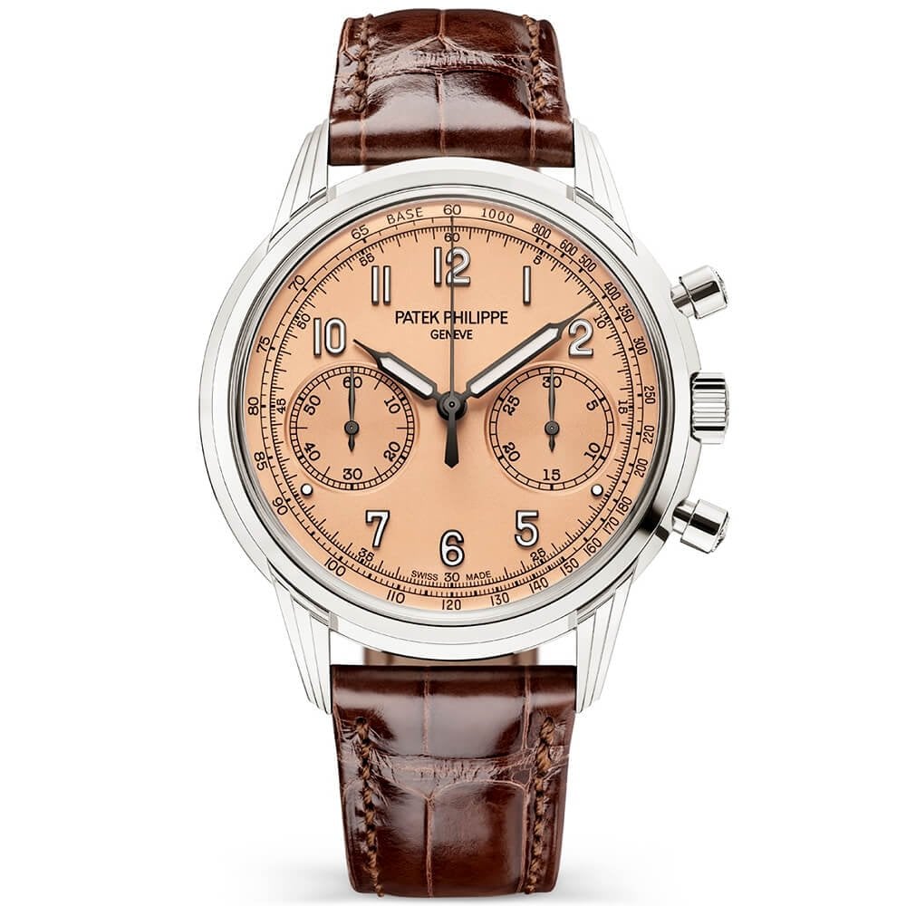Patek Philippe Complications 41mm Rose Gilt Dial Manual Wind Chronograph Watch