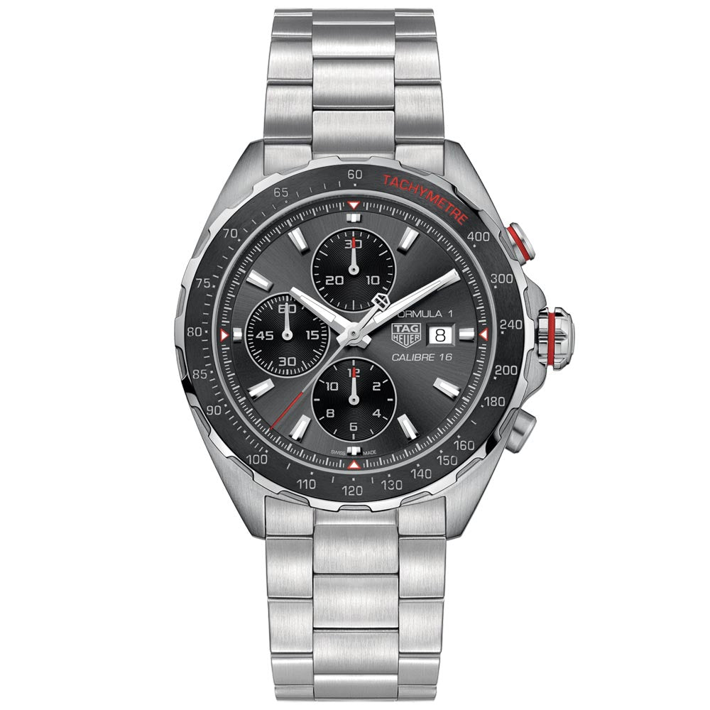 TAG Heuer Formula 1 44mm Grey Dial Automatic Chronograph Gents Watch CAZ2012 BA0876
