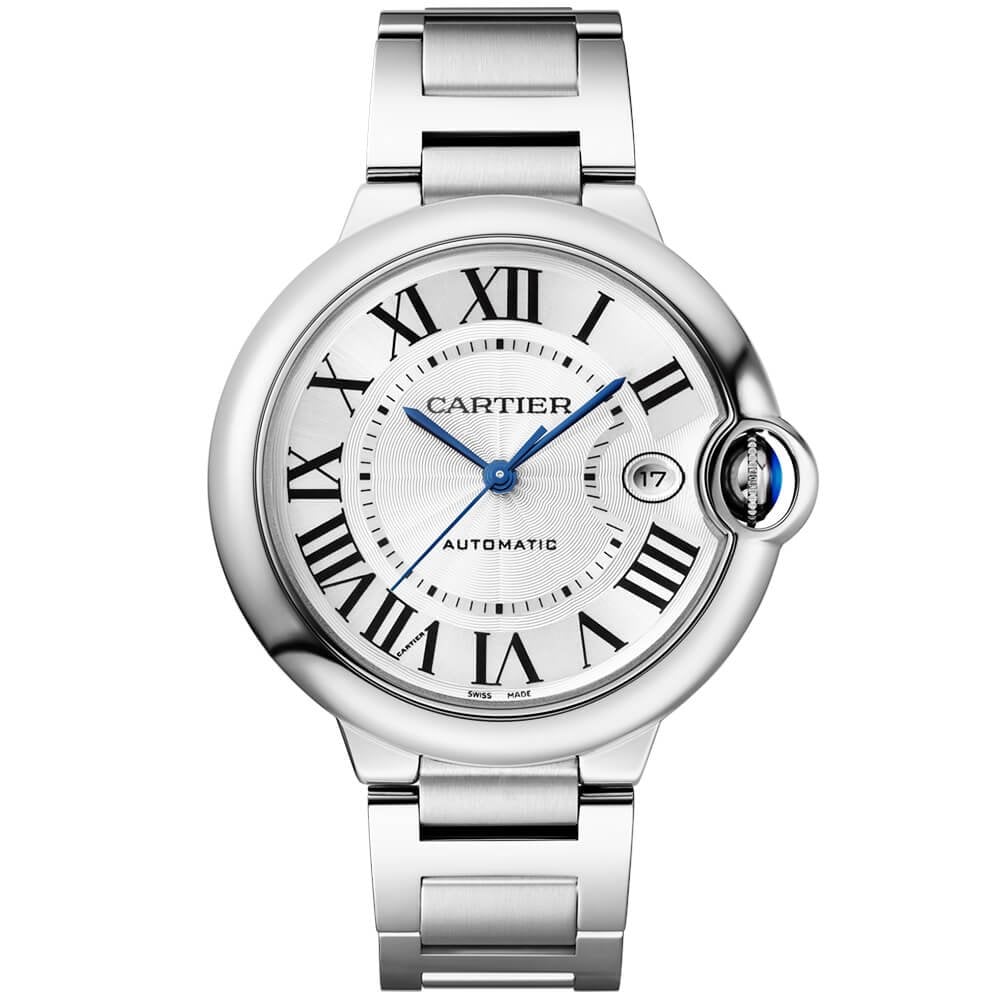 Cartier Ballon Bleu 40mm Silver Dial Automatic Bracelet Watch