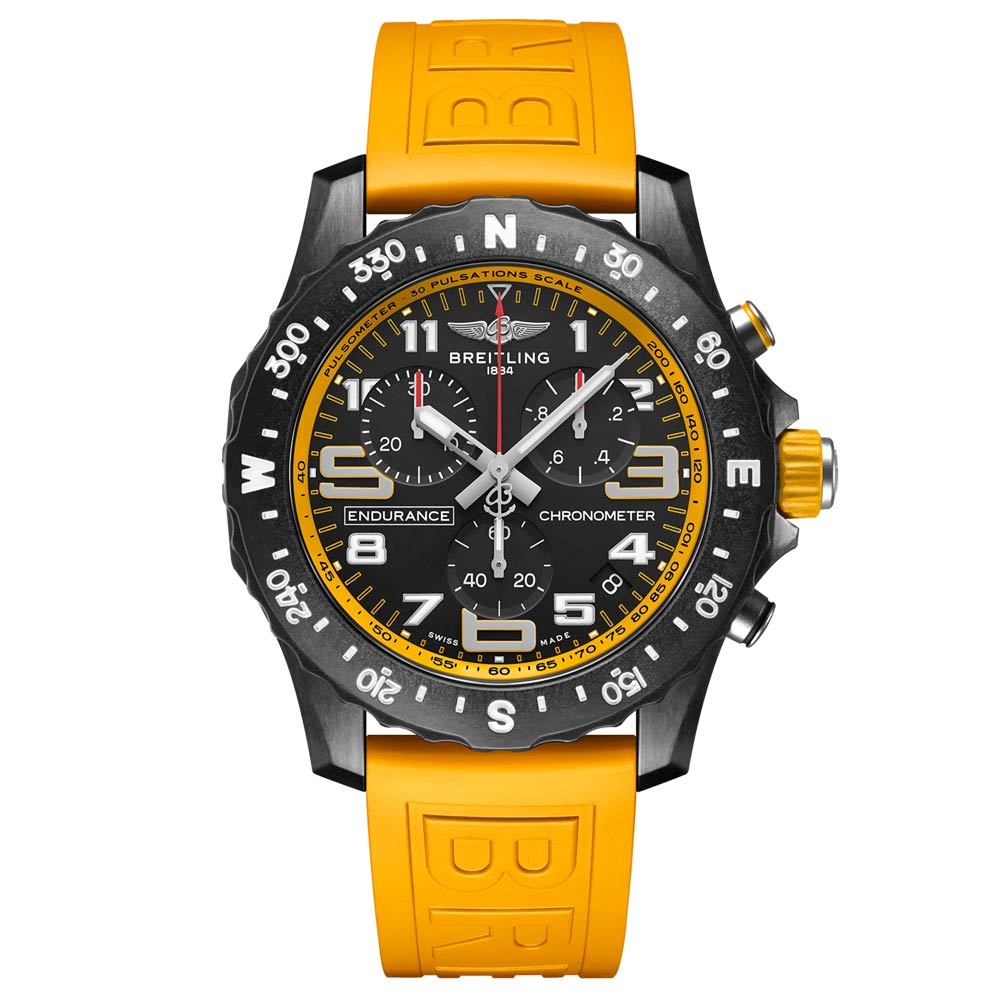 Breitling Endurance Pro 44mm Black Dial Breitlight Quartz Gents Watch X82310A41B1S1