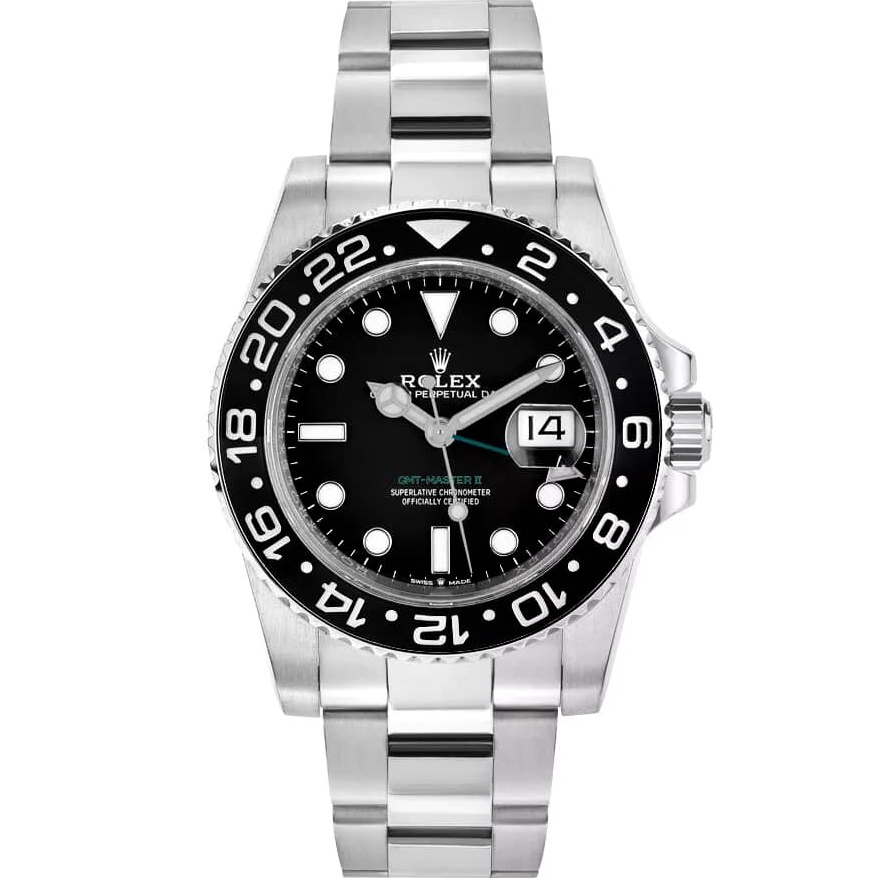 Rolex GMT Master II Black Green 40mm RANDOM SERIAL Steel Ceramic 116710 LN Watch