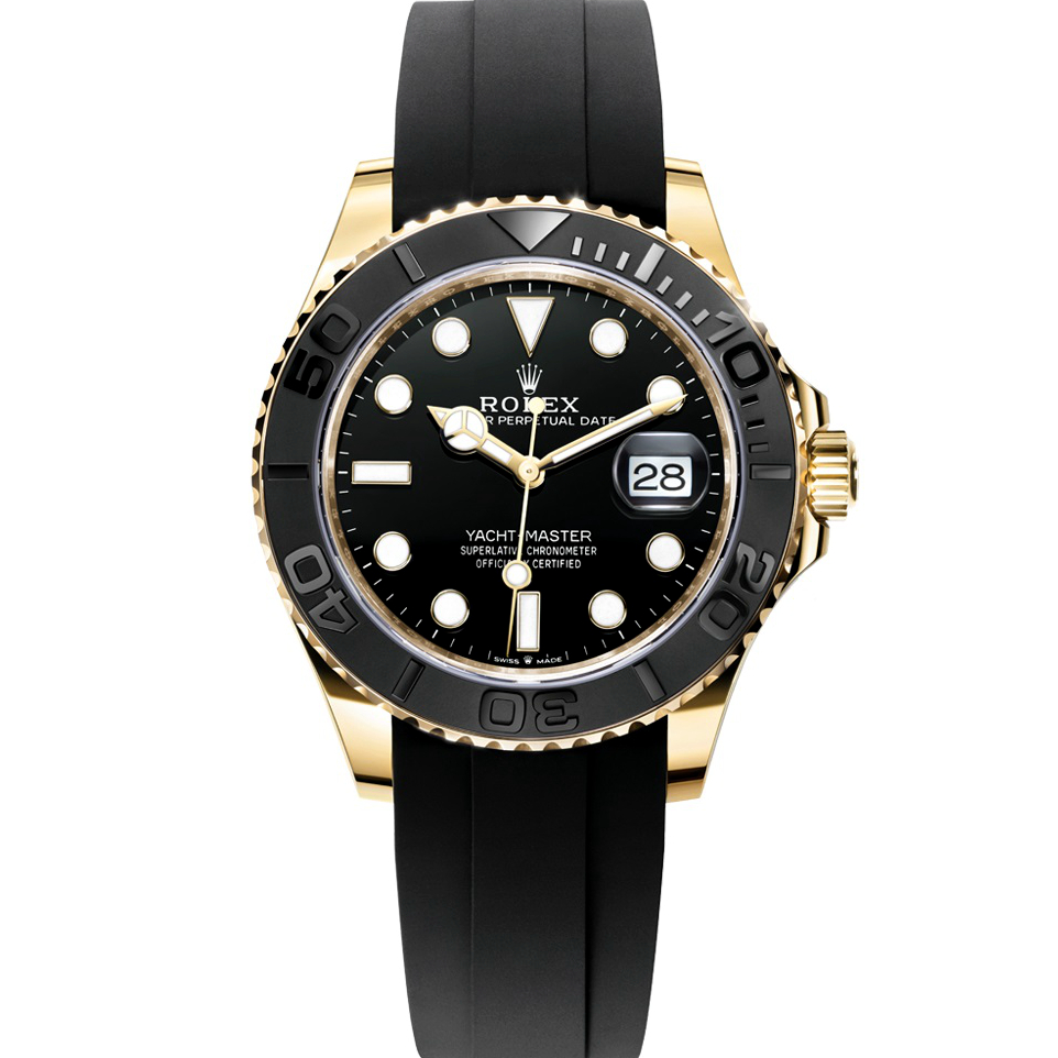 ROLEX Yacht Master 116655 18K Gold Oysterflex Band