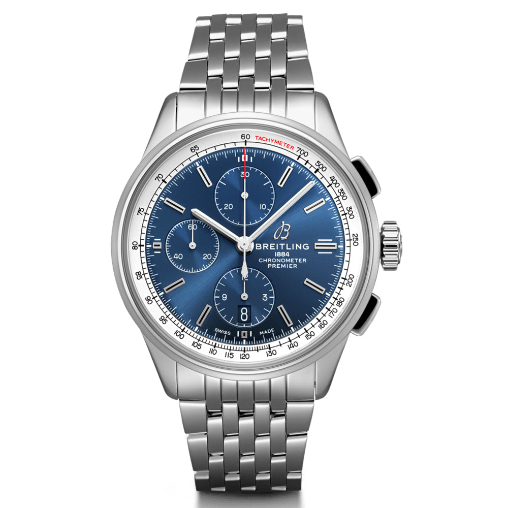 Breitling Premier 42mm Blue Dial Automatic Chronograph Gents Watch A13315351C1A1