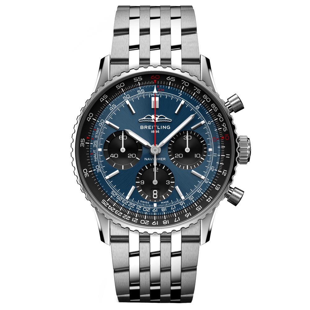 Breitling Navitimer B01 Chronograph 41mm Blue Dial Automatic Gents Watch AB0139241C1A1