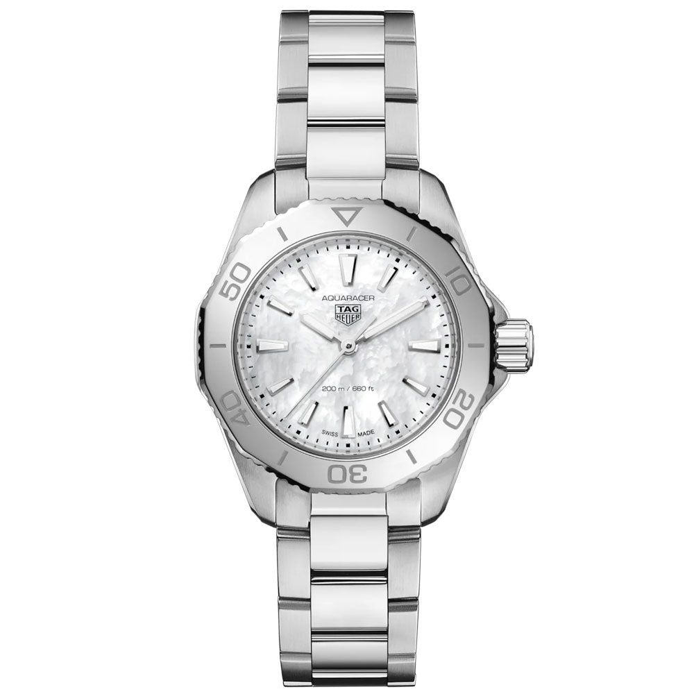 TAG Heuer Aquaracer Professional 200 MOP Dial 30mm Quartz Ladies Watch WBP1418 BA0622