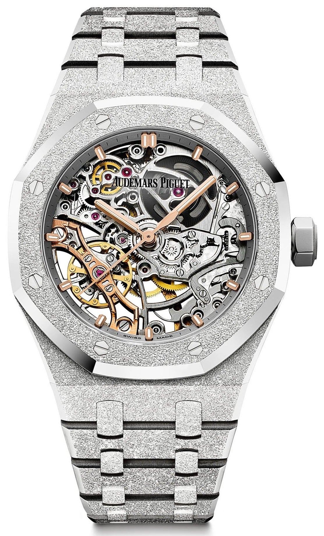 Audemars Piguet ROYAL OAK DOUBLE BALANCE WHEEL OPENWORKED Frosted Skeleton 37mm