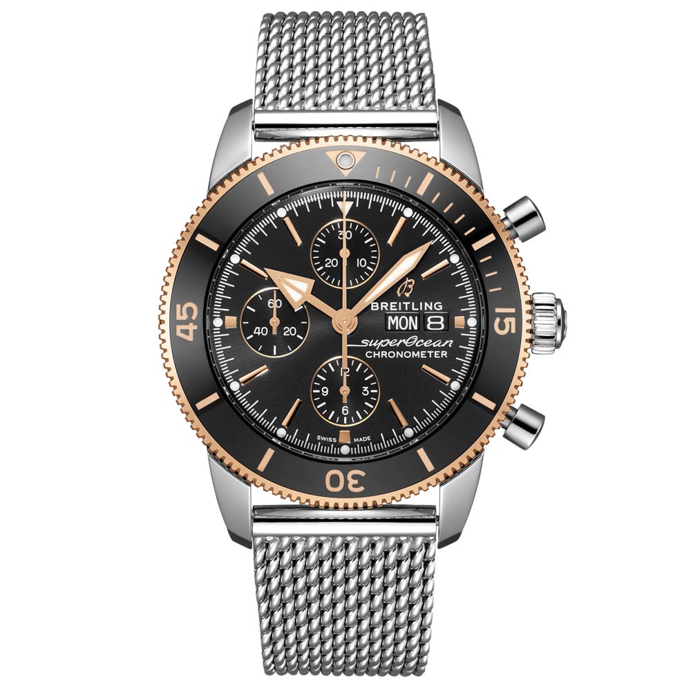 Breitling Superocean Heritage Chronograph 44mm Steel 18ct Rose Gold Automatic Gents Watch U13313121B1A1