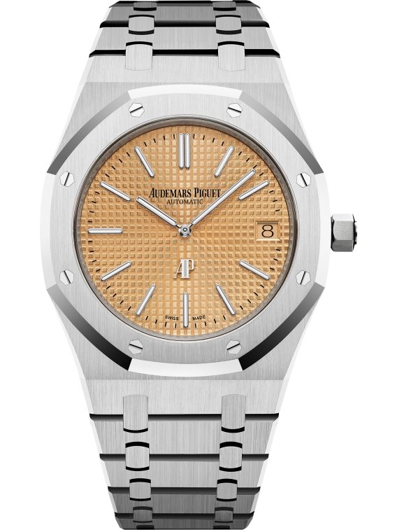 Audemars Piguet Royal Oak 18K White Gold Salmon Dial