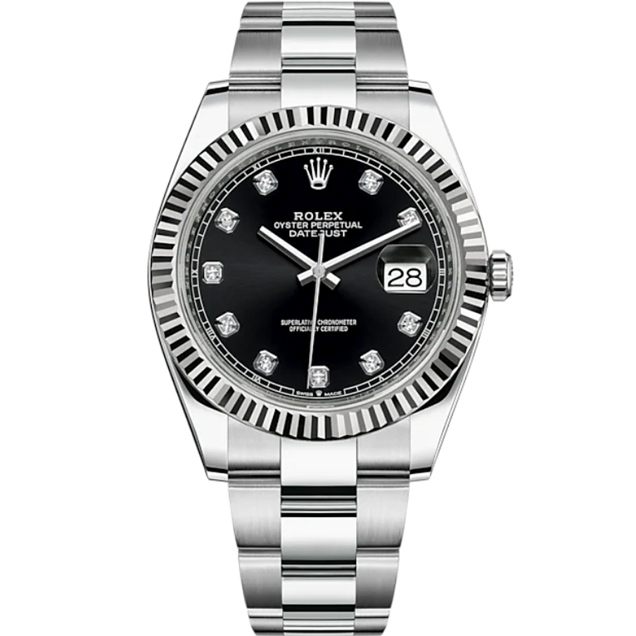 Rolex Datejust 41 Oystersteel Diamond Set Dial m126334 Series