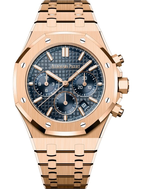 Audemars Piguet Royal Oak Chronograph Selfwinding Chronograph Blue Dial Rose gold 38mm