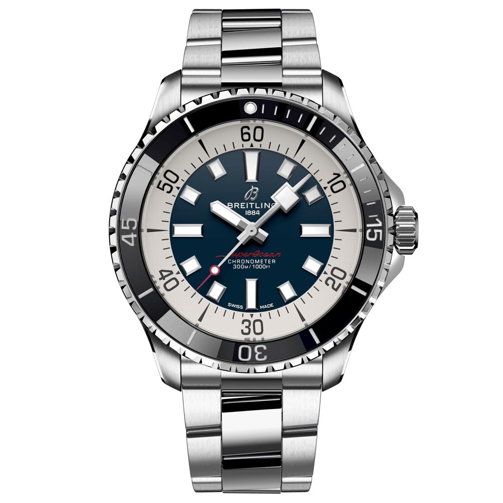 Breitling Superocean 44mm Blue Dial Automatic Gents Watch A17376211C1A1