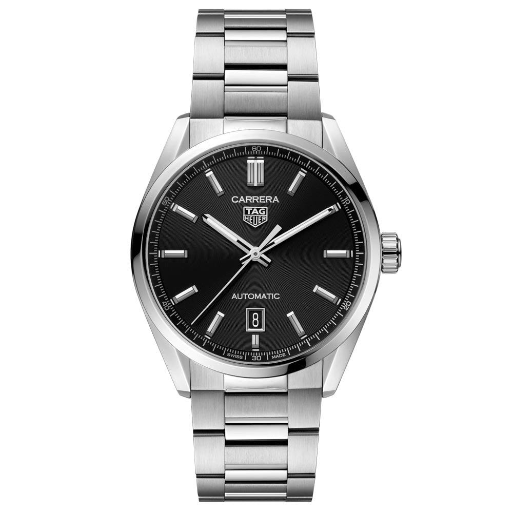TAG Heuer Carrera 39mm Black Dial Automatic Gents Watch WBN2110 BA0639