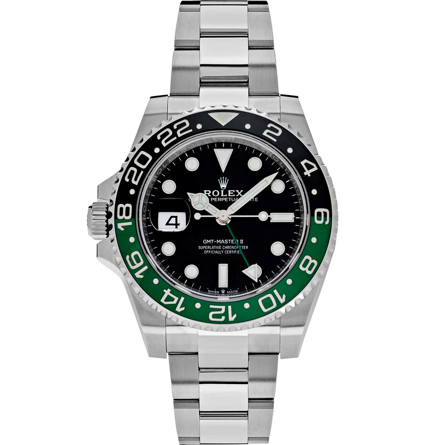 Rolex GMT Master II Lefty Sprite Green And Black Bezel 126720VTNR 0002