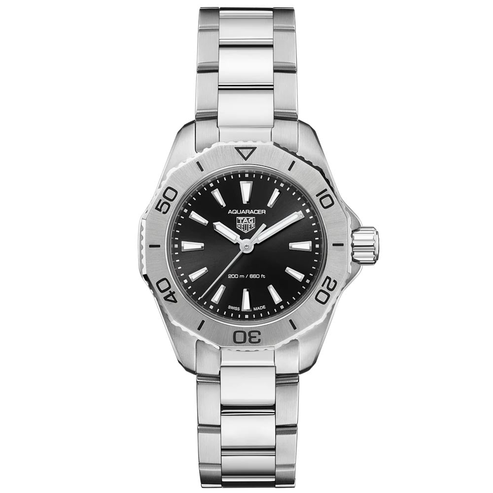 TAG Heuer Aquaracer Professional 200 Quartz 30mm Black Dial Ladies Watch WBP1410 BA0622