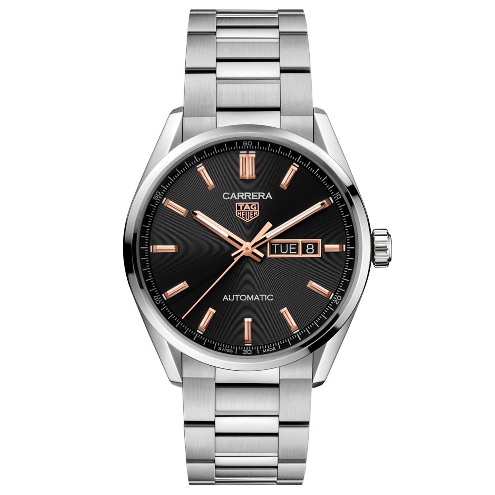 TAG Heuer Carrera Day Date 41mm Black Dial Automatic Gents Watch WBN2013 BA0640