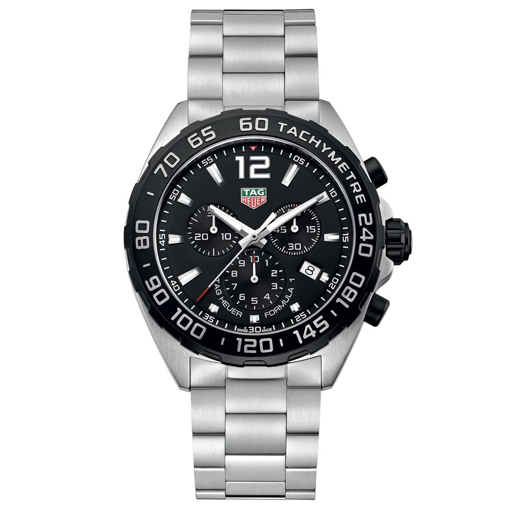 TAG Heuer Formula 1 43mm Black Dial Quartz Chronograph Gents Watch CAZ1010 BA0842