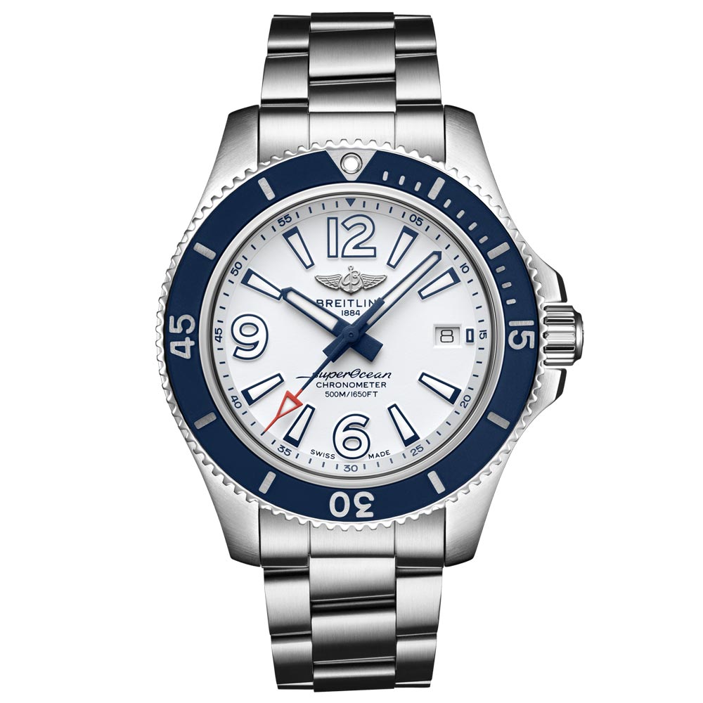 Breitling Superocean 42mm White Dial Automatic Gents Watch A17366D81A1A1