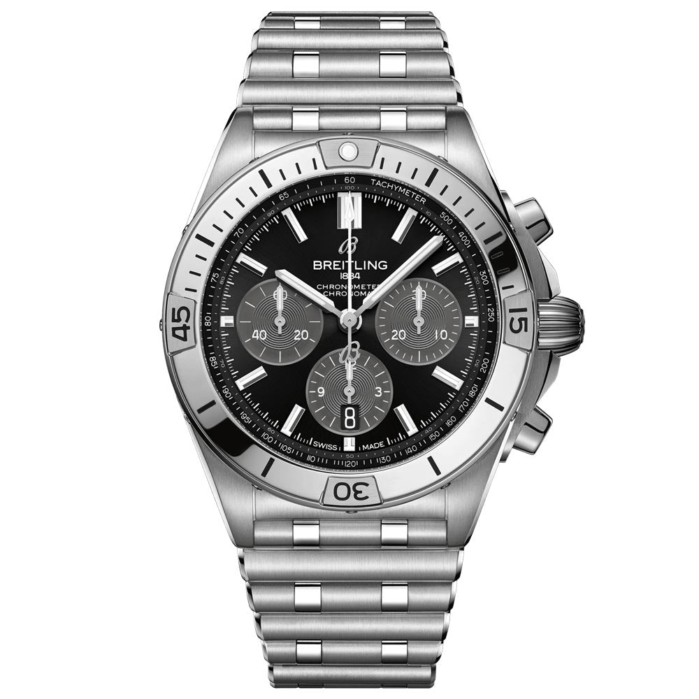 Breitling Chronomat B01 42mm Black Dial Automatic Chronograph Gents Watch AB01341B1B1A1