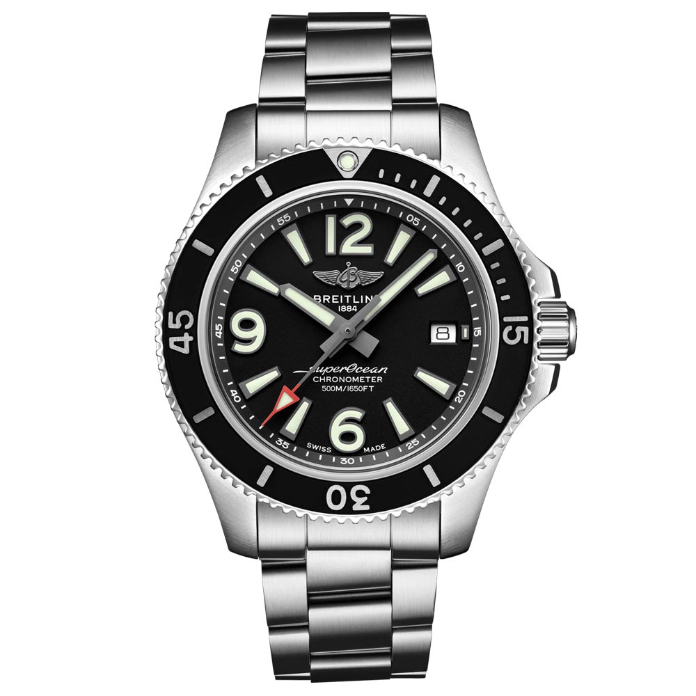 Breitling Superocean 42mm Black Dial Automatic Gents Watch A17366021B1A1