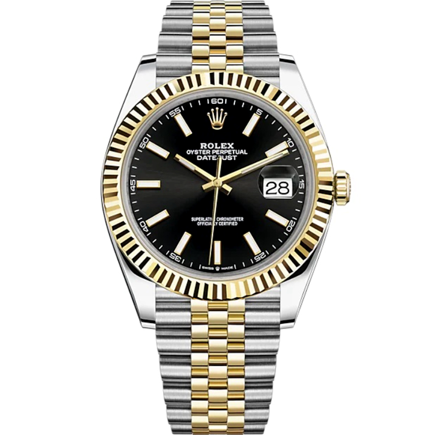 Rolex Datejust 41 Two Tone Oystersteel and yellow gold Black Dial 126333 0014